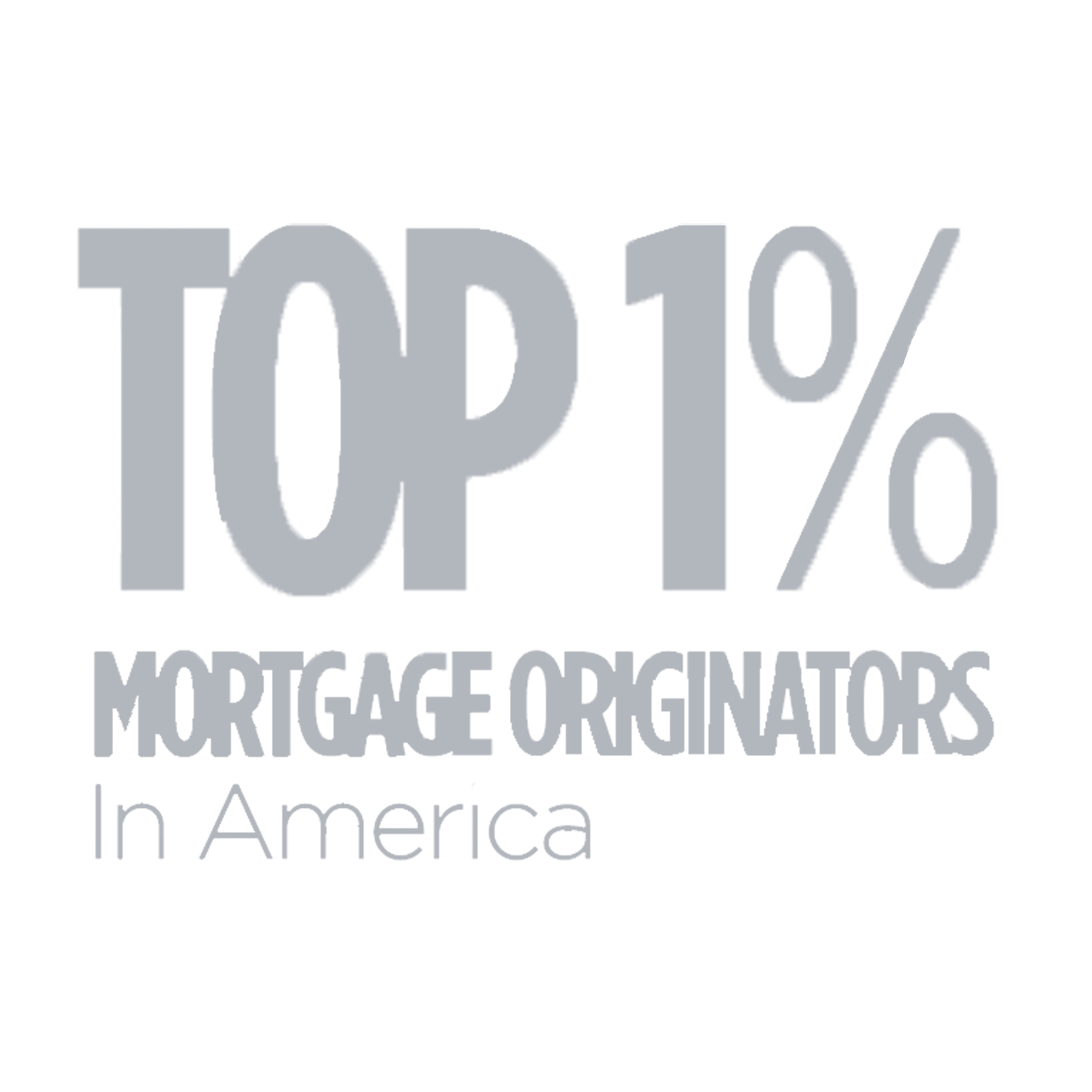 Top 1% Mortgage Originators Award 