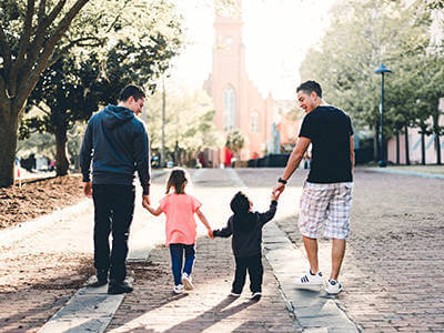 Seller's Concessions Couple and their family enjoying their new neighborhood