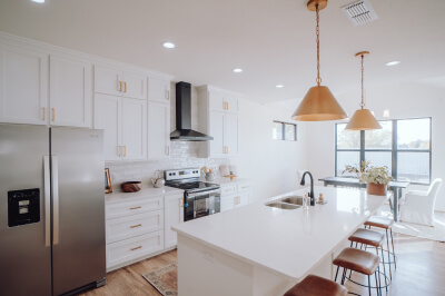 A renovated kitchen