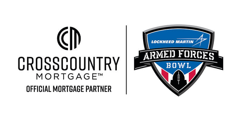 CrossCountry Mortgage and Lockhead Martin Armed Forces Bowl logo