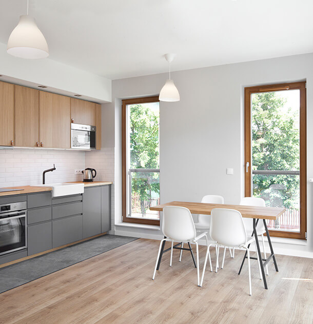 The kitchen of a home in Melville, NY