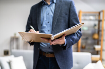 Writing down contingencies for a home.