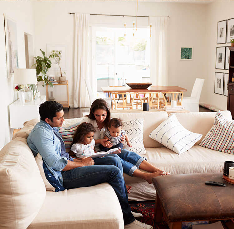 Family not worrying about their finances since using the equity in the home to help pay off debts