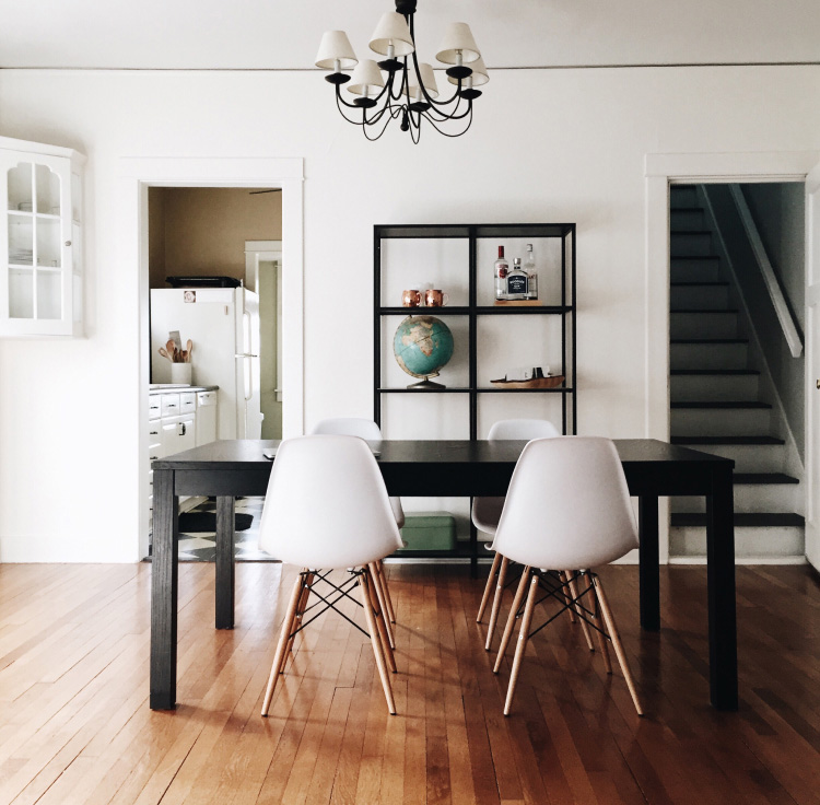 The dining room of a home in Conshohocken, PA